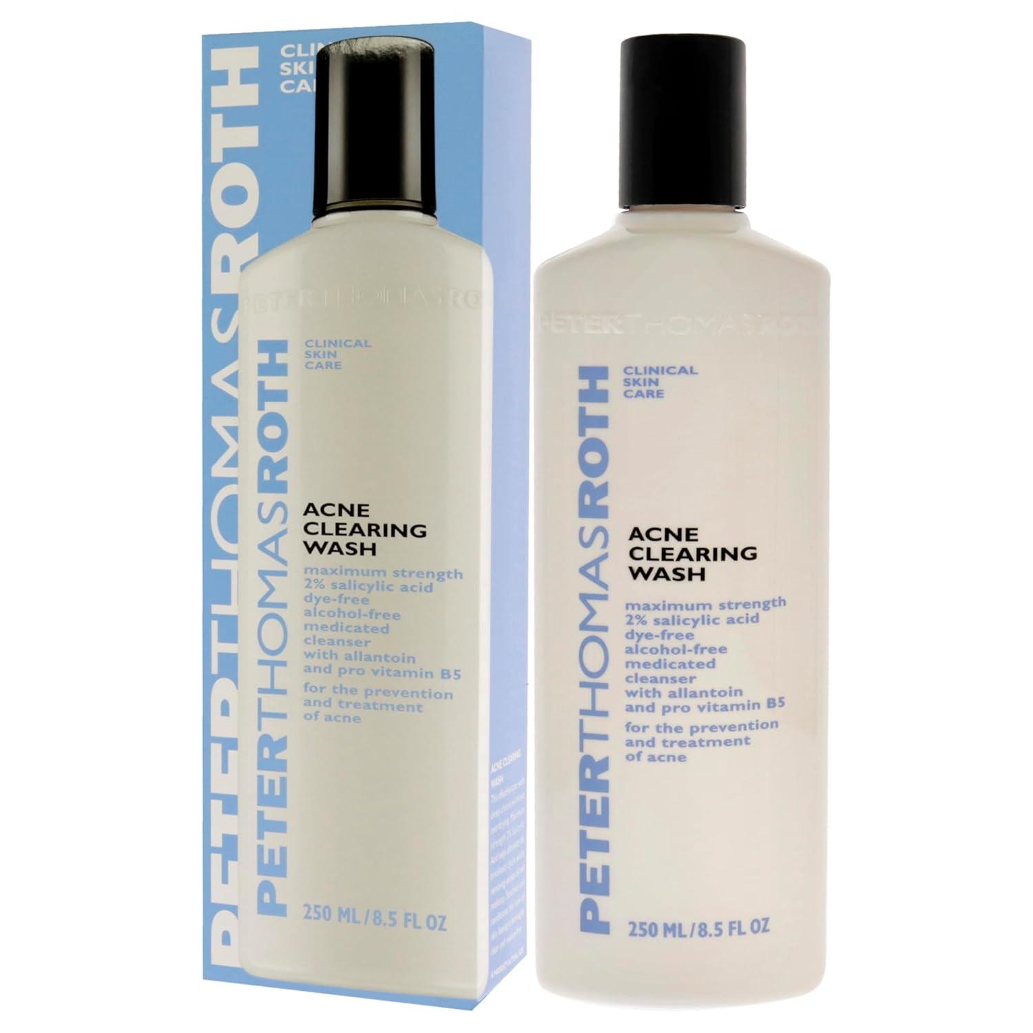 imagePeter Thomas Roth Acne Clearing Wash MaximumStrength Salicylic Acid Face Wash Clears Up and Helps Prevent Breakouts 85 Fl Oz