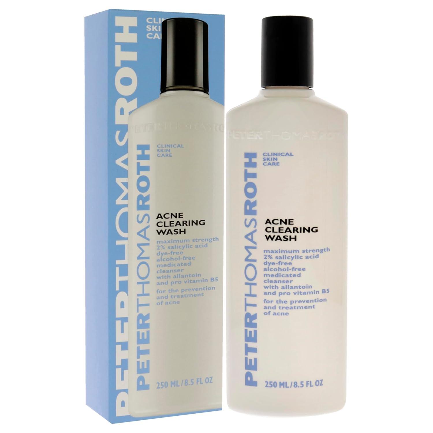 imagePeter Thomas Roth Acne Clearing Wash MaximumStrength Salicylic Acid Face Wash Clears Up and Helps Prevent Breakouts 85 Fl Oz