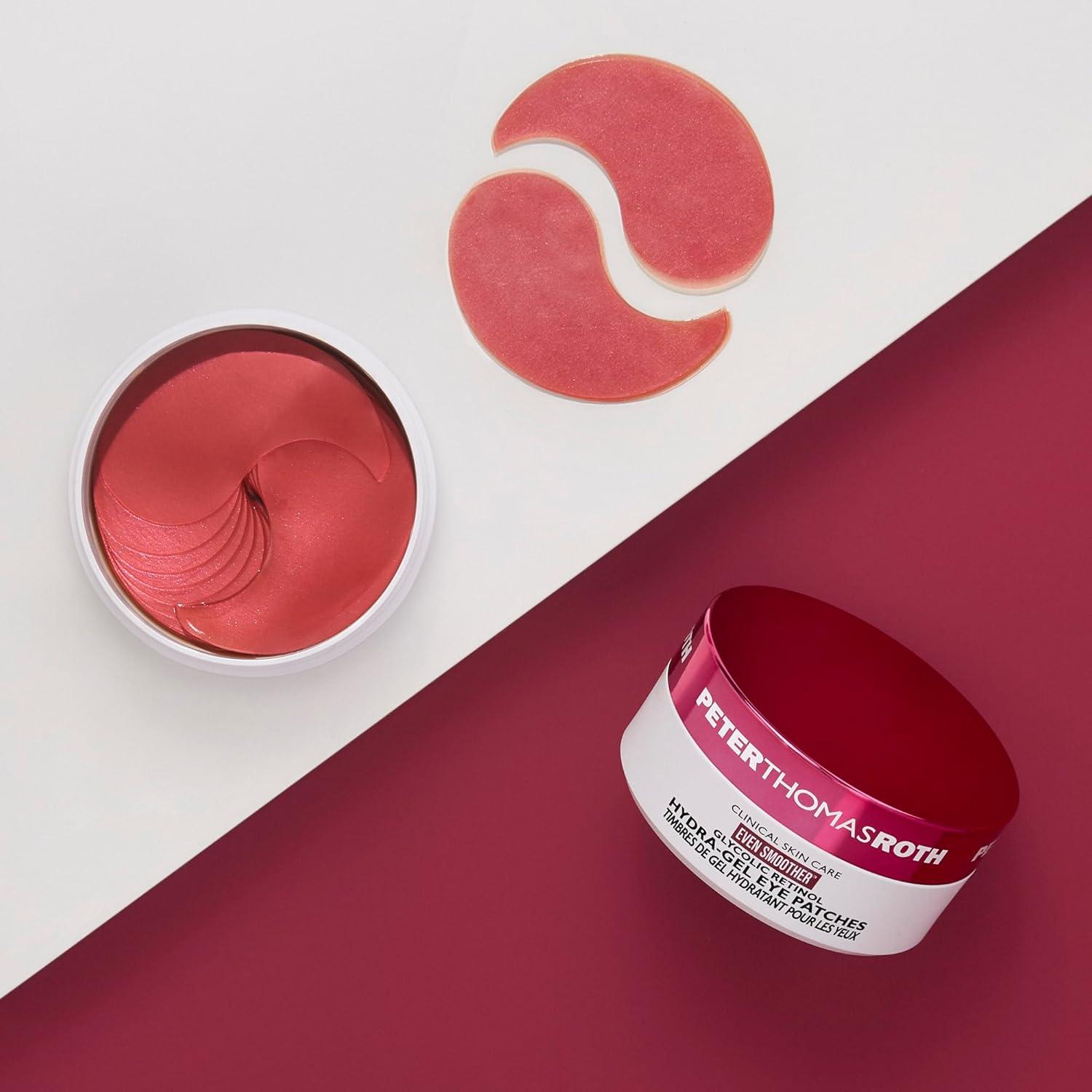 imagePeter Thomas Roth Even Smoother Glycolic Retinol HydraGel Eye Patches UnderEye Patches With Glycolic Acid and Retinol Treats Tiny Bumps Texture Fine Lines and Wrinkles Under the Eye Area