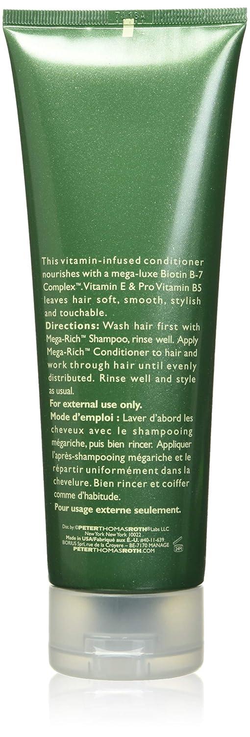 imagePeter Thomas Roth MegaRich Nourishing Conditioner Biotin B7 Complex Conditioner for Softer Smoother HealthierLooking Hair 85 Fl Oz