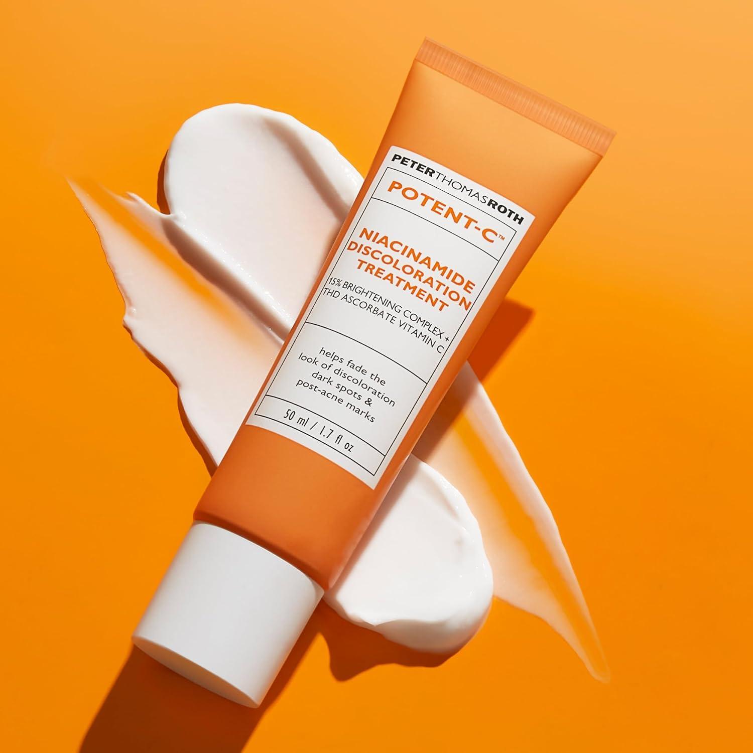 imagePeter Thomas Roth PotentC Niacinamide Discoloration Treatment for Discoloration Dark Spots and PostAcne Marks Intensive Brightening Treatment with Vitamin C and Niacinamide