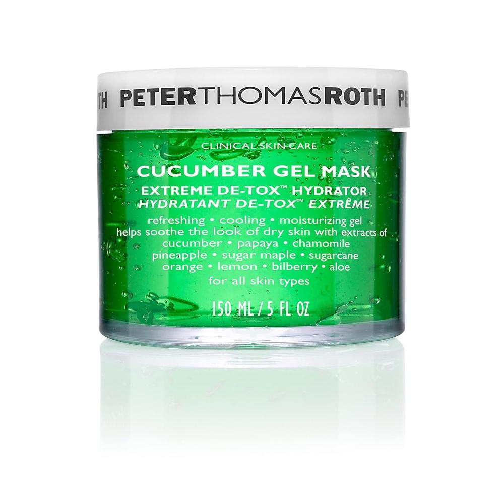 imagePeter Thomas Roth  Cucumber Gel Mask  Extreme DeTox Hydrator Cooling and Hydrating Facial Mask Helps Soothe the Look of Dry and Irritated Skin