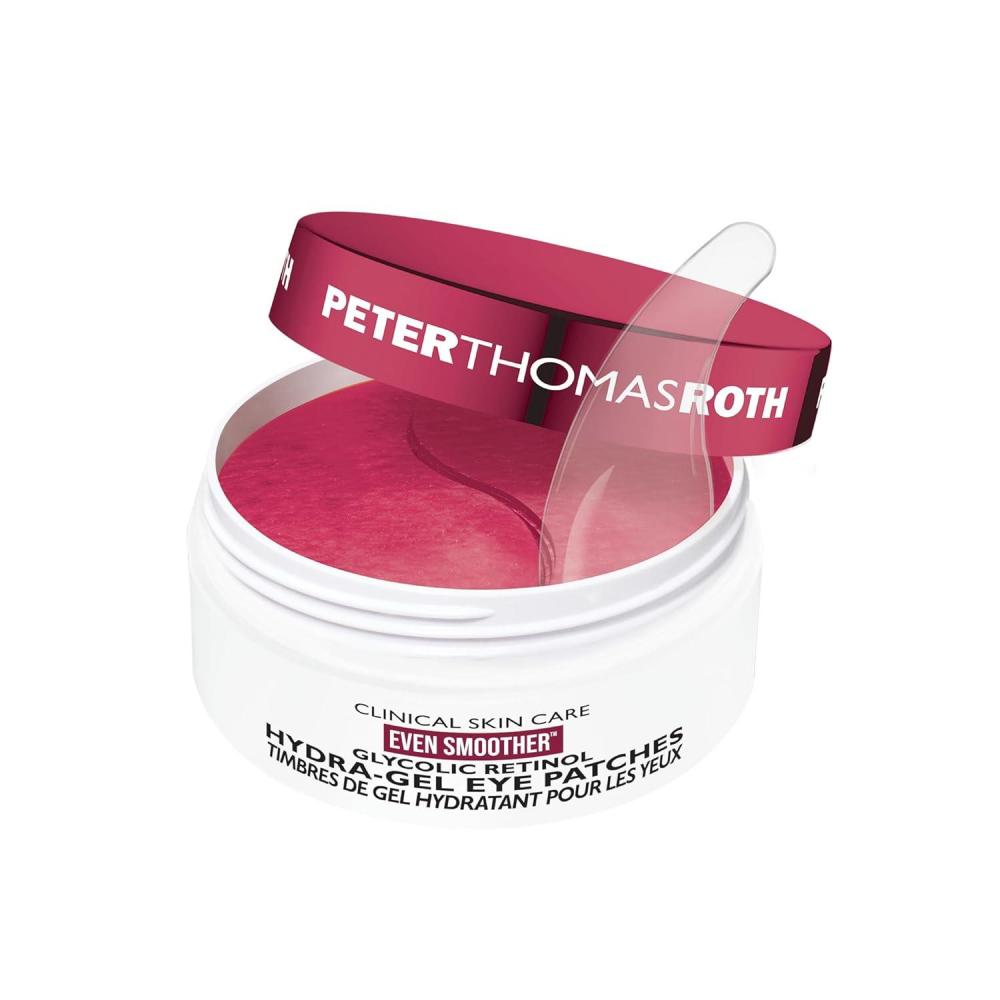 imagePeter Thomas Roth Even Smoother Glycolic Retinol HydraGel Eye Patches UnderEye Patches With Glycolic Acid and Retinol Treats Tiny Bumps Texture Fine Lines and Wrinkles Under the Eye Area