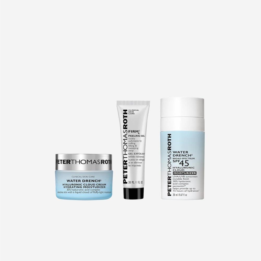 imagePeter Thomas Roth  TravelSize FIRMx Peeling Gel Water Drench Hyaluronic Cloud Cream Hydrating Moisturizer Water Drench Broad Spectrum SPF 45 Hyaluronic Cloud Moisturizer