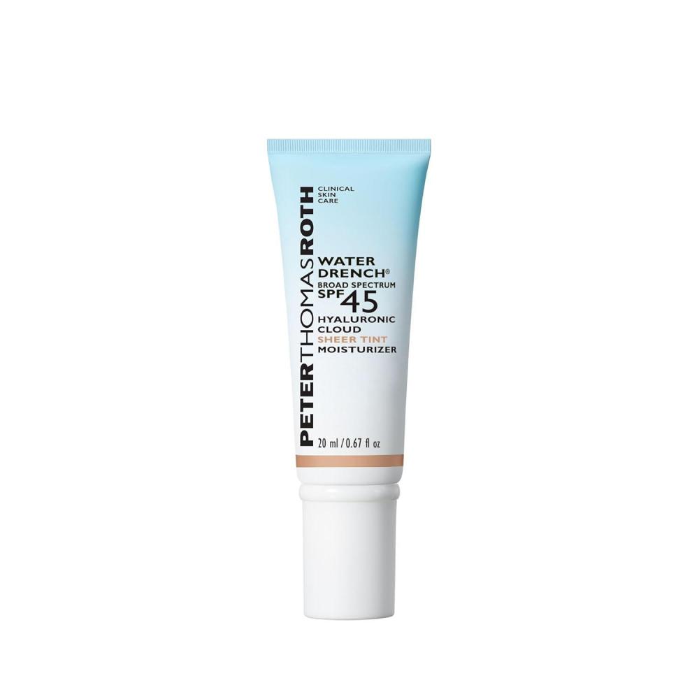 imagePeter Thomas Roth  Water Drench Broad Spectrum SPF 45 Hyaluronic Cloud Sheer Tint Moisturizer067 Fl Oz Pack of 1