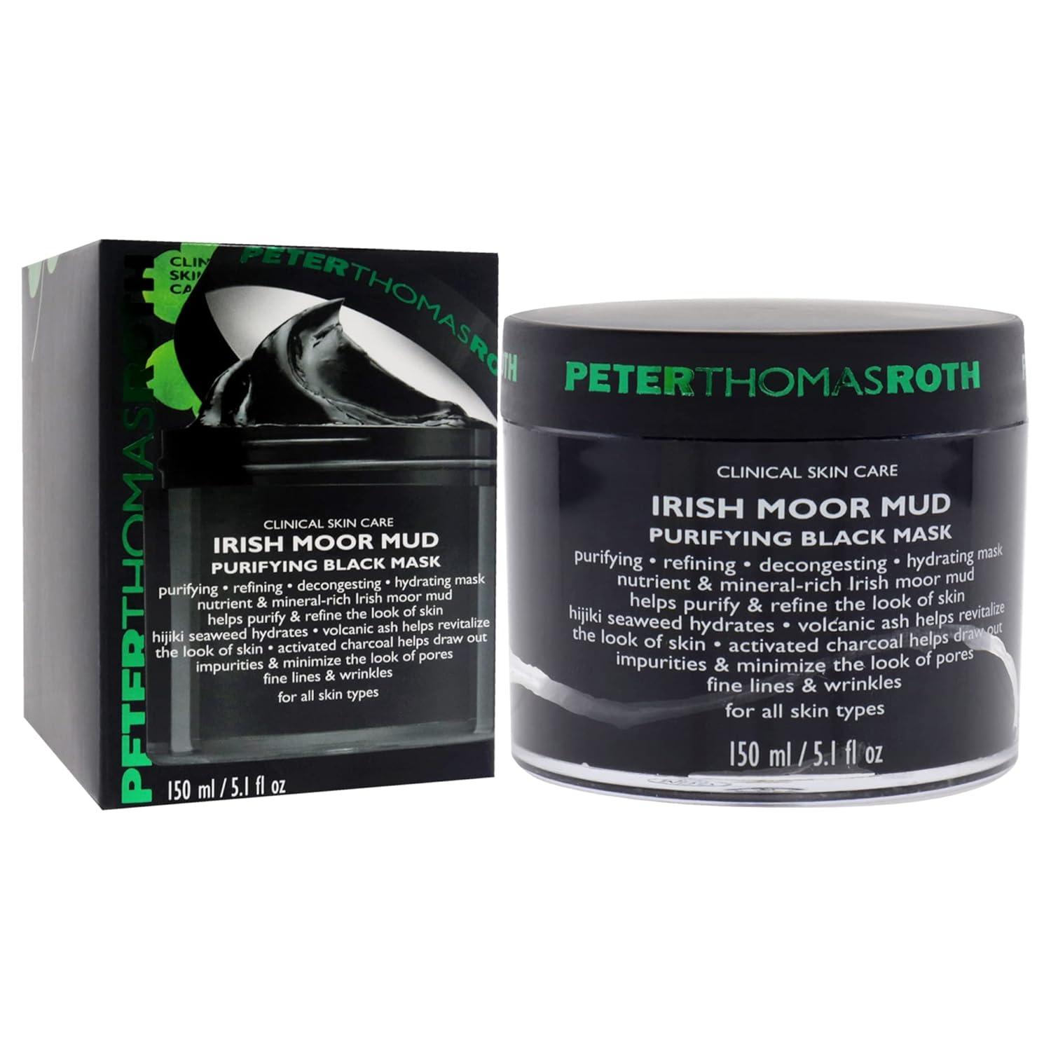 imagePeter Thomas Roth Irish Moor Mud Purifying Black Mask Decongesting Facial Mask Helps Reduce the Look of Pores Fine Lines and Wrinkles 5 Fl Oz Pack of 1