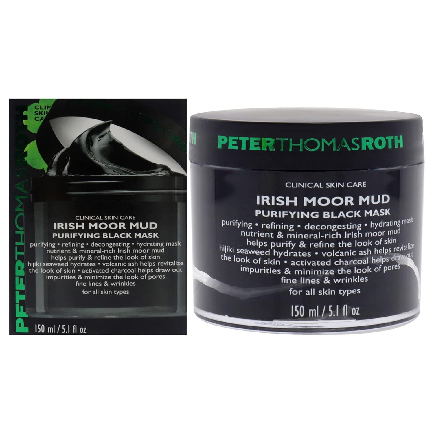 imagePeter Thomas Roth Irish Moor Mud Purifying Black Mask Decongesting Facial Mask Helps Reduce the Look of Pores Fine Lines and Wrinkles 5 Fl Oz Pack of 1