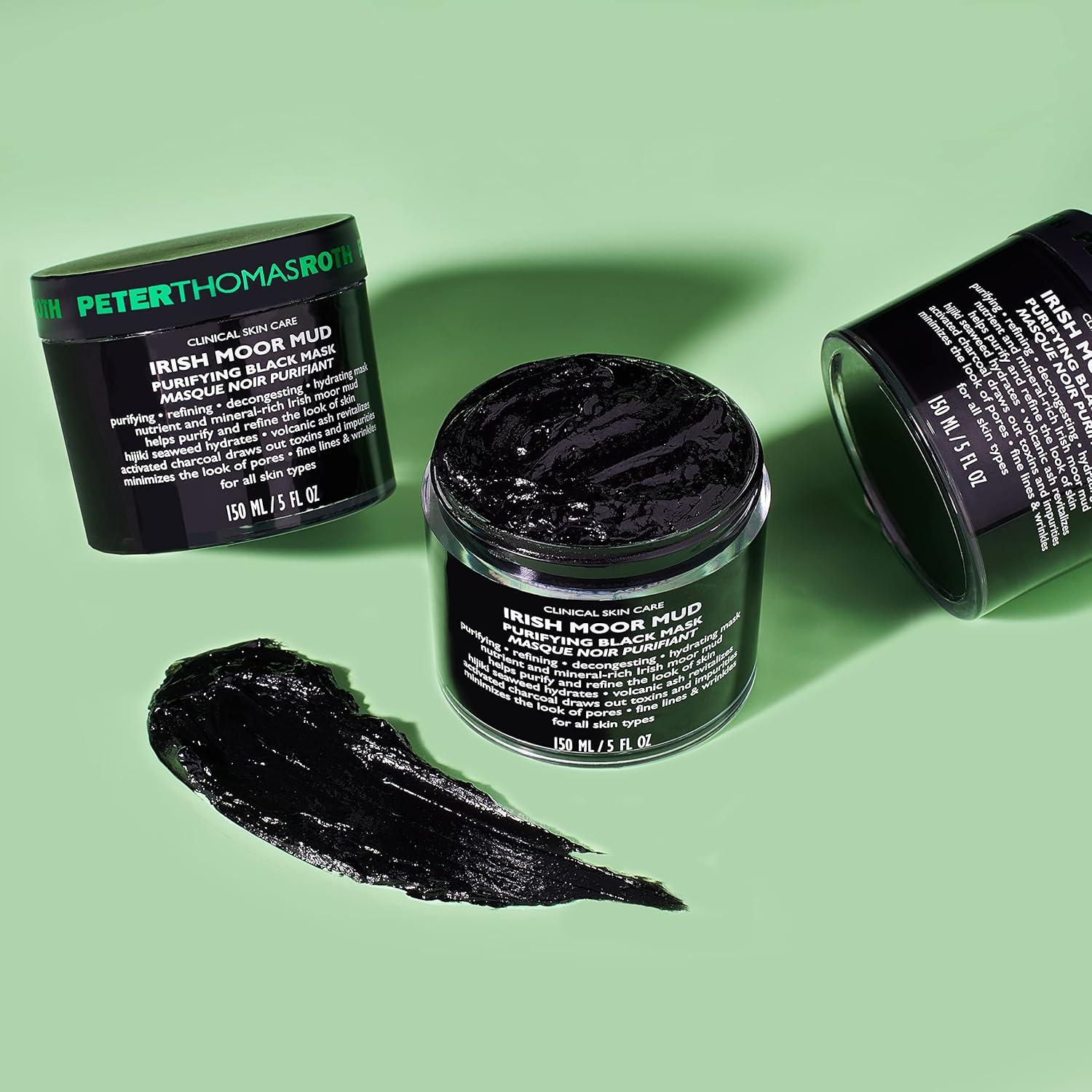 imagePeter Thomas Roth Irish Moor Mud Purifying Black Mask Decongesting Facial Mask Helps Reduce the Look of Pores Fine Lines and Wrinkles 5 Fl Oz Pack of 1