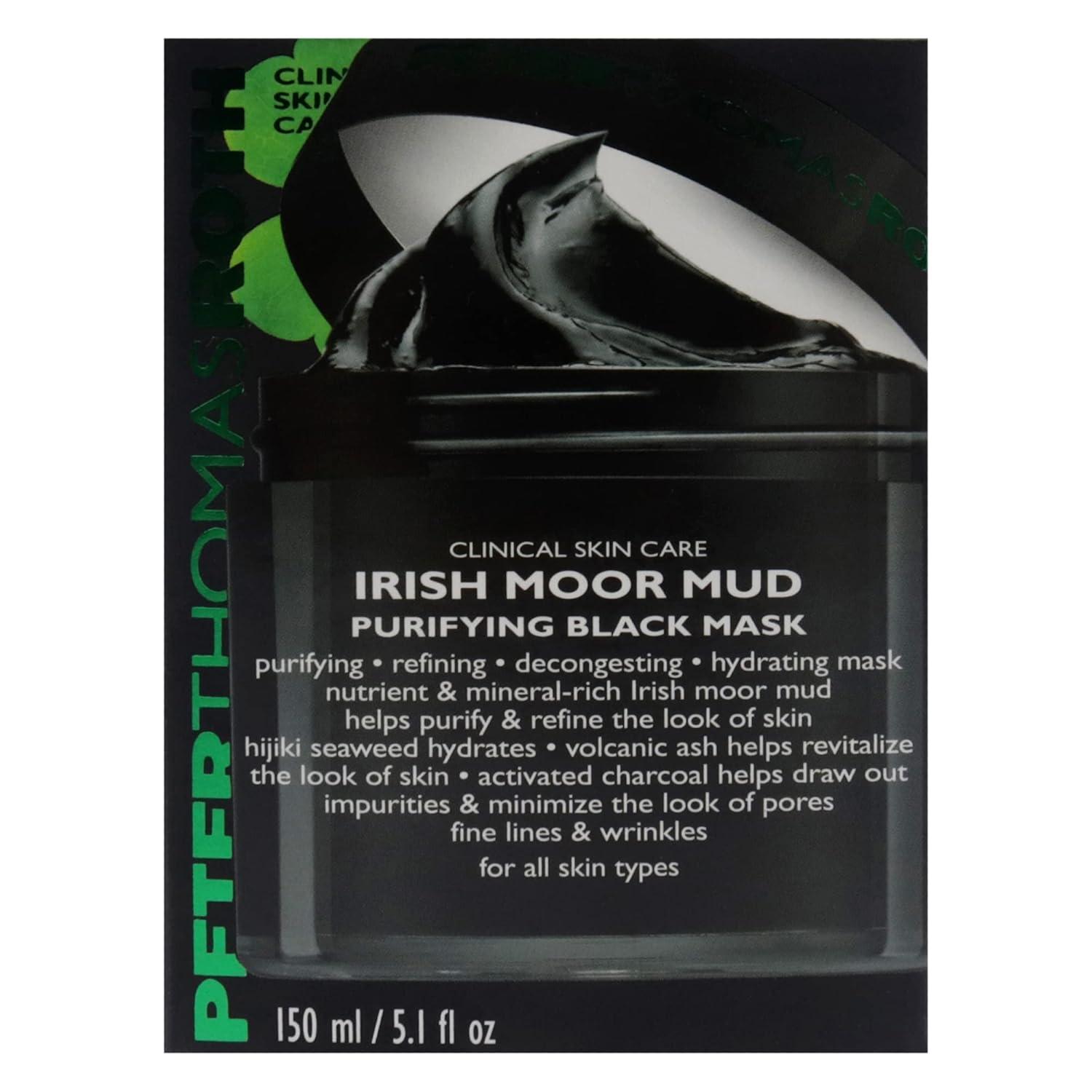 imagePeter Thomas Roth Irish Moor Mud Purifying Black Mask Decongesting Facial Mask Helps Reduce the Look of Pores Fine Lines and Wrinkles 5 Fl Oz Pack of 1