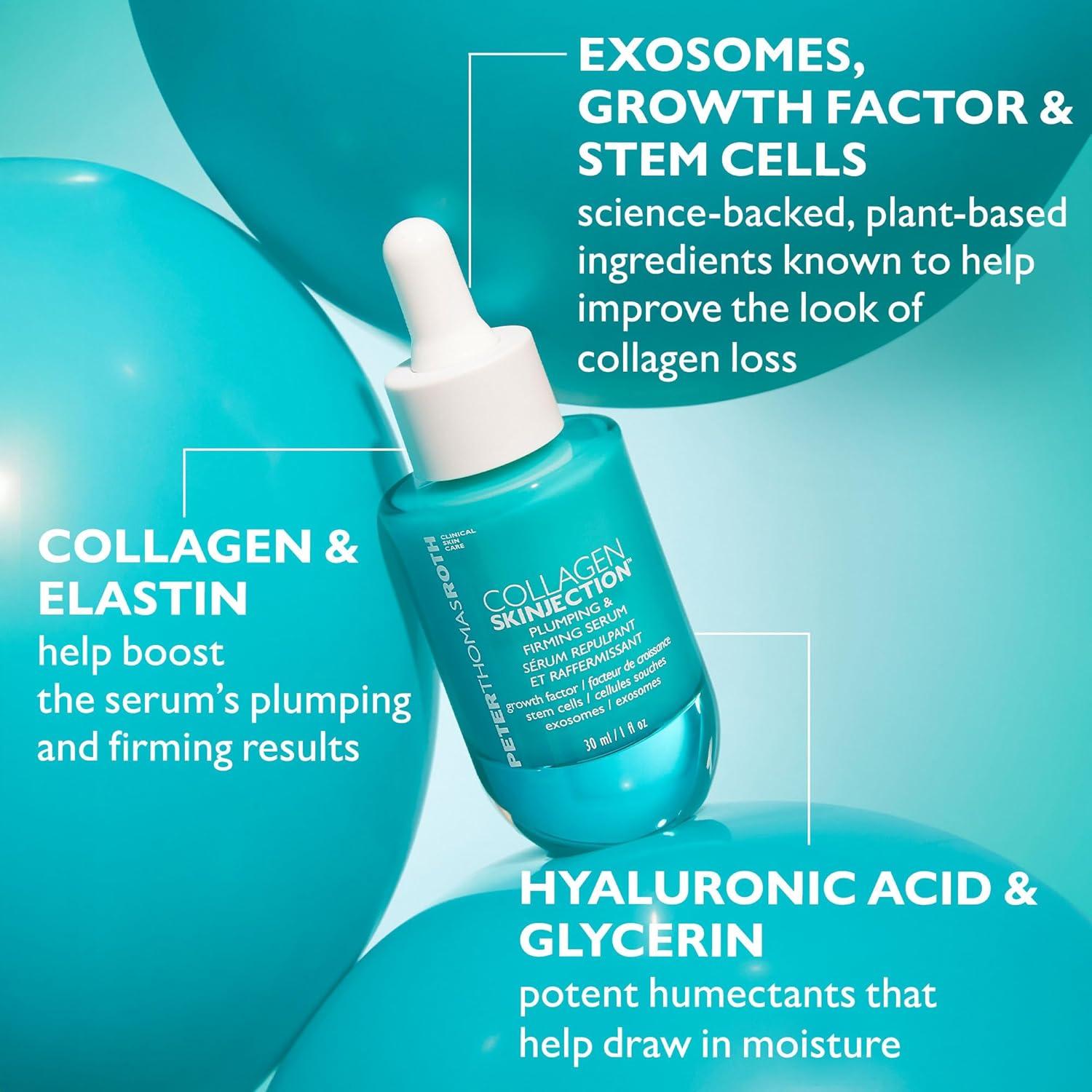 image:imagePeter Thomas Roth Collagen Skinjection Plumping amp Firming Serum Skin Barrier Serum Exosome Serum For Face Collagen Peptides Serum