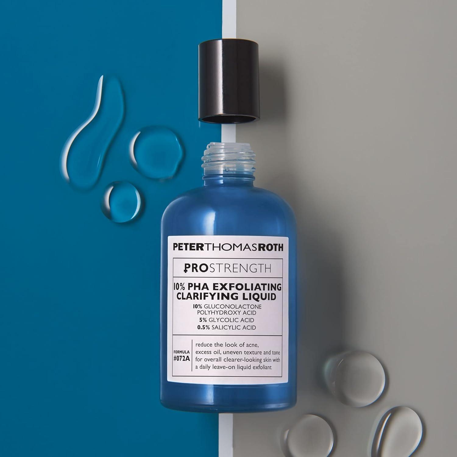 image:imagePeter Thomas Roth PRO Strength 10 PHA Exfoliating Clarifying Liquid For AcneProne Skin Uneven Texture and Tone