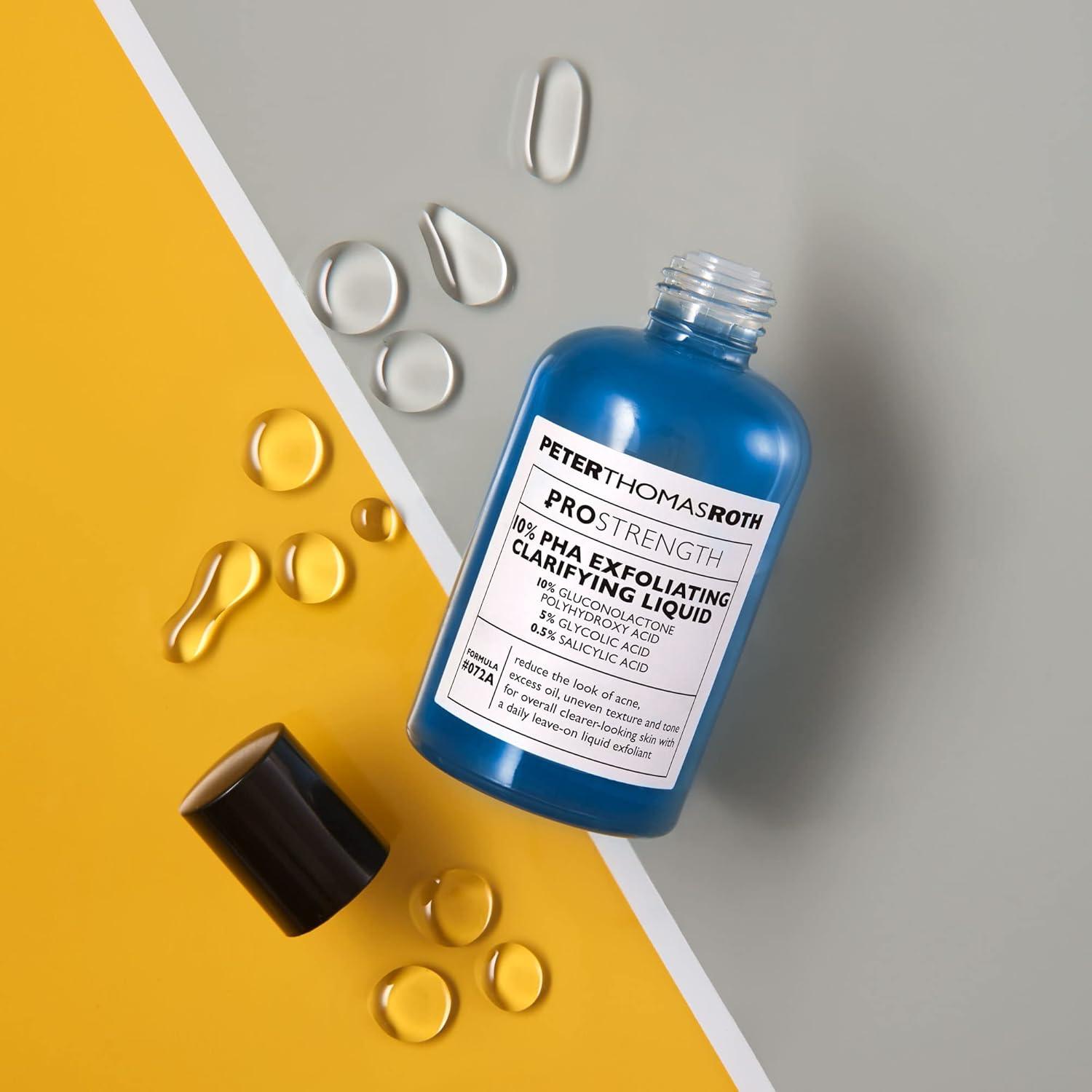 image:imagePeter Thomas Roth PRO Strength 10 PHA Exfoliating Clarifying Liquid For AcneProne Skin Uneven Texture and Tone